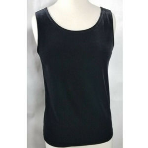DKNY Black Velvet Top Medium Sleeveless Tank